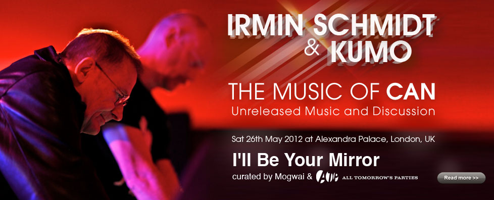 The Music of Can: An Evening of Unreleased Music and Discussion with Irmin Schmidt + Jono Podmore.