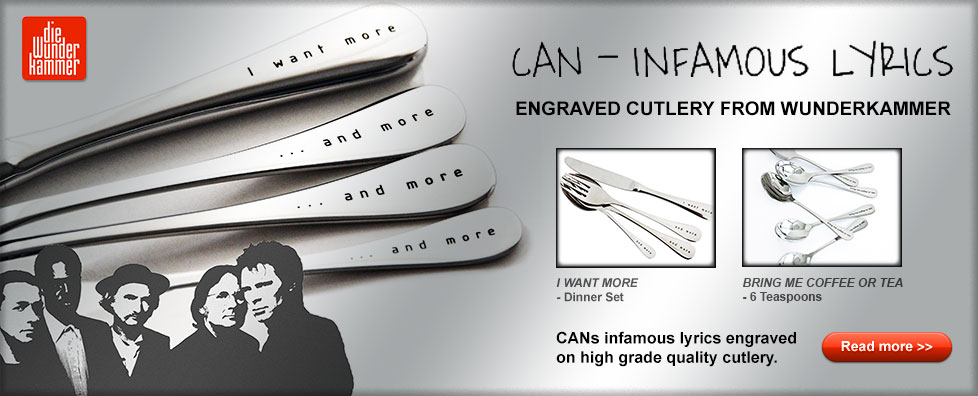 CAN - Infamous Lyrics Engraved Cutlery